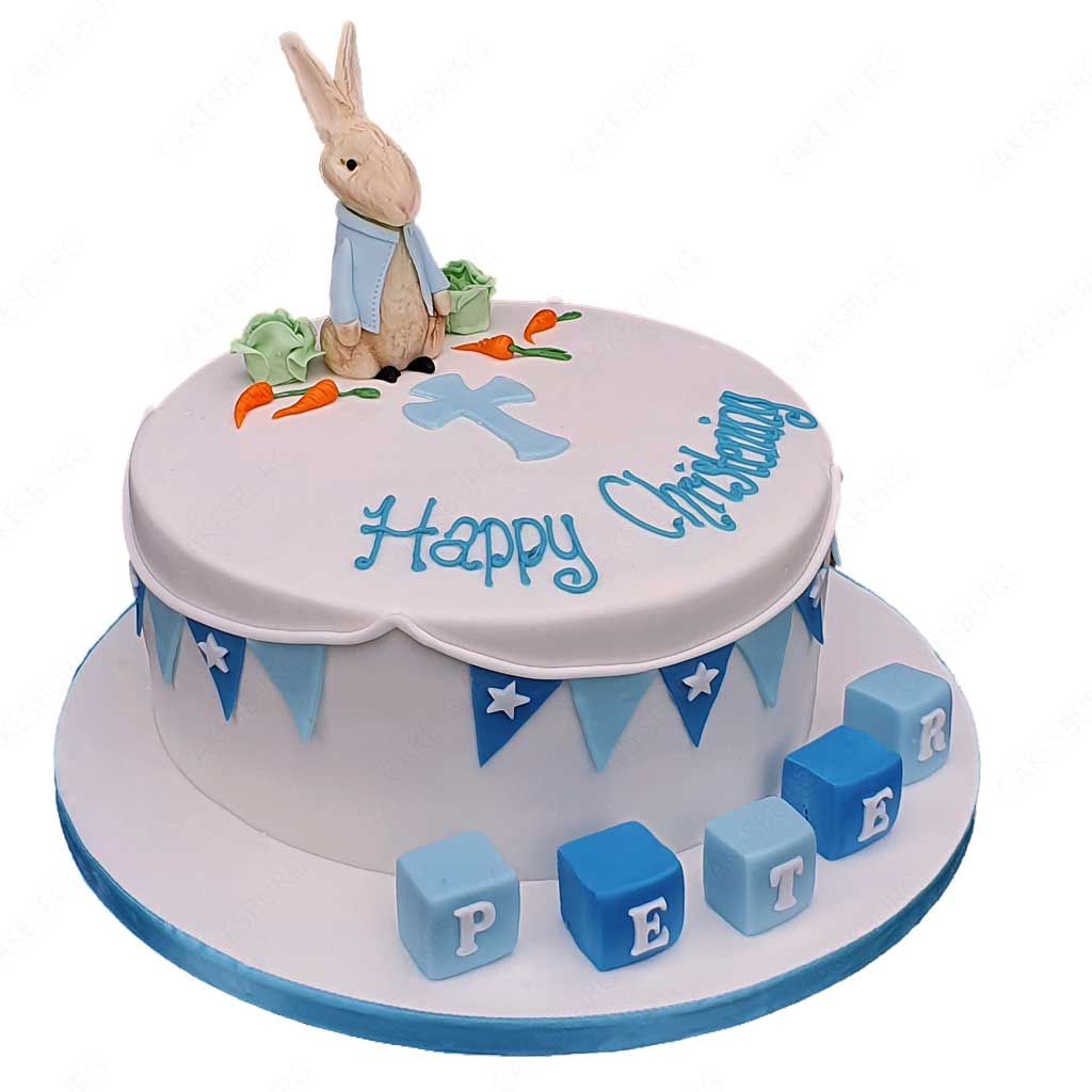 Peter Rabbit Christening Cake
