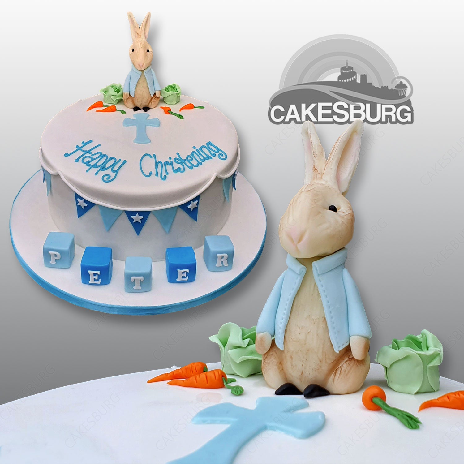 Peter Rabbit Christening Cake