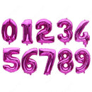 34" Pink Number Balloons (Helium Filled)