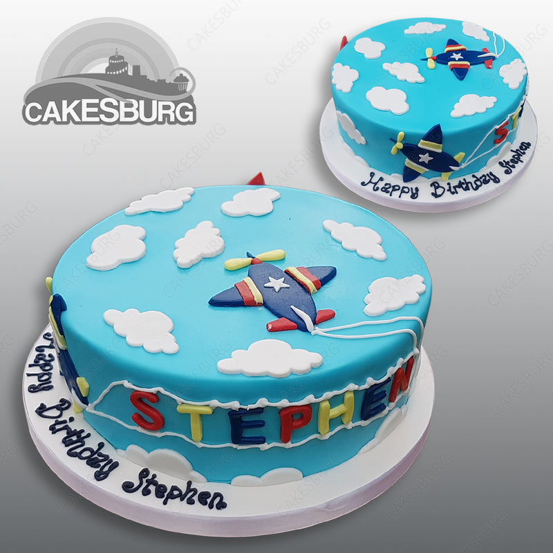 Plane Aerobatic Cake