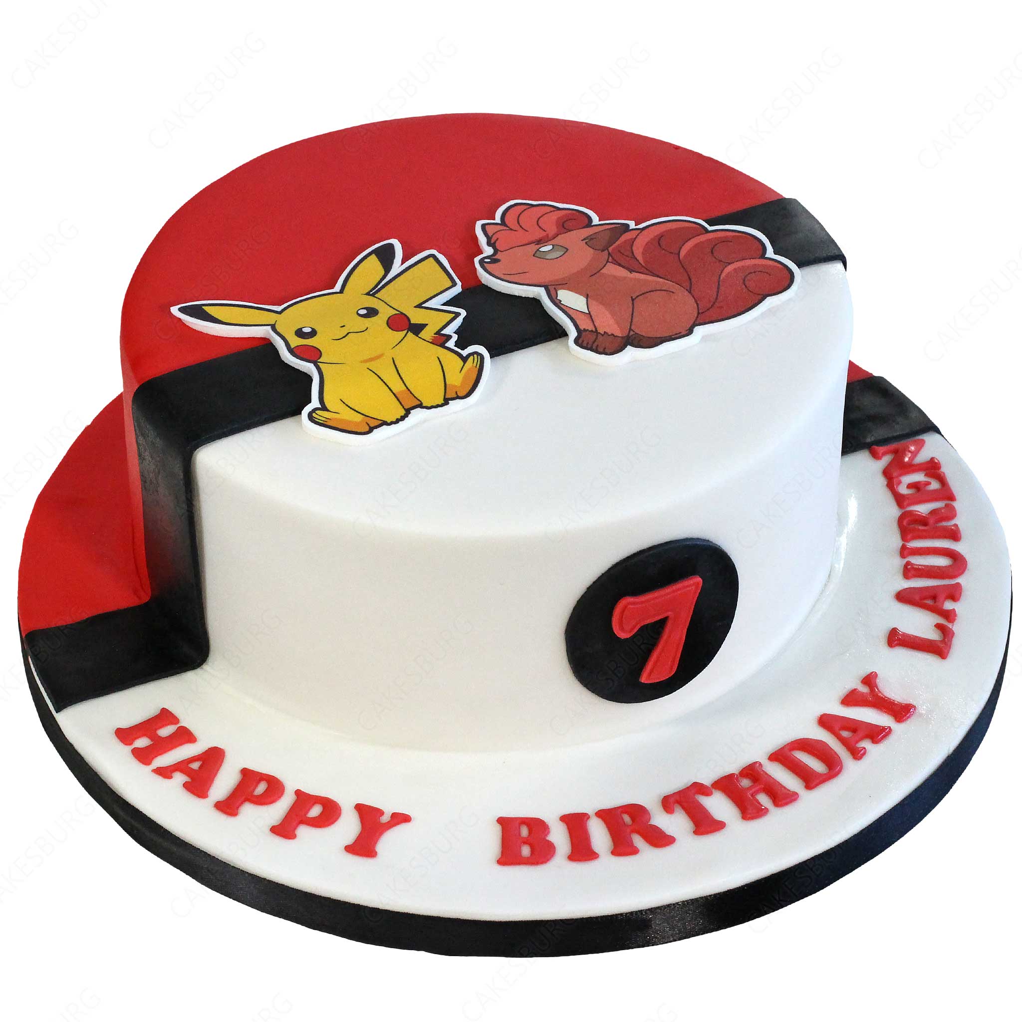 Pokemon Pikachu & Vulpix Cake