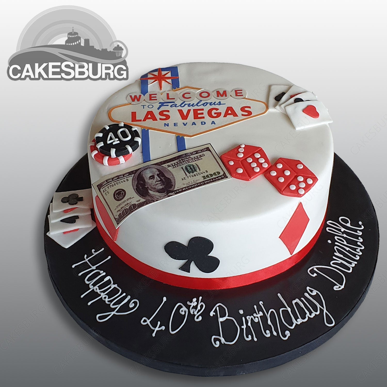 Casino themed birthday cake - Say It With Sugar Cake Shop | Facebook