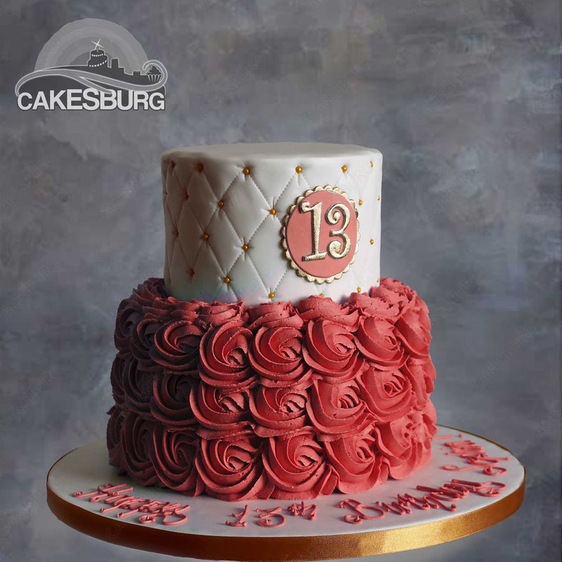 Rosa Special Age Cake - Ruby