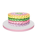 Rainbow Buttercream Cake