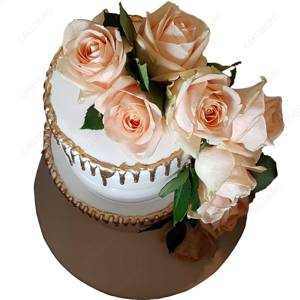 big heart mr & mrs wedding cake - Decorated Cake by - CakesDecor
