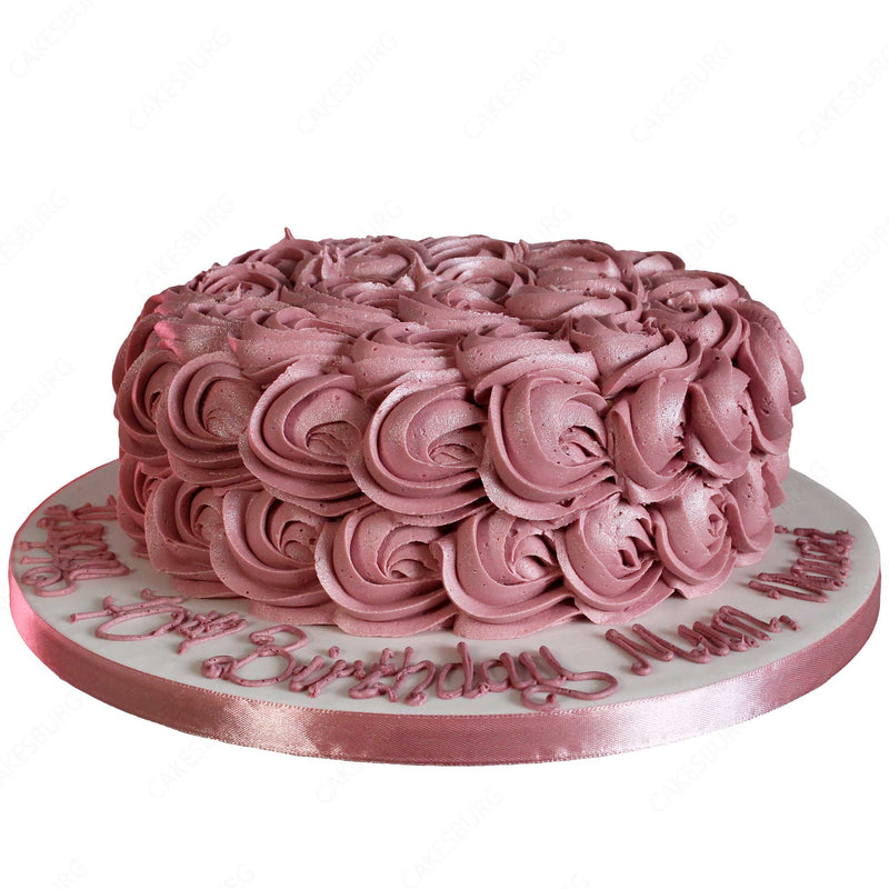 Rose Gold Rosette Cake