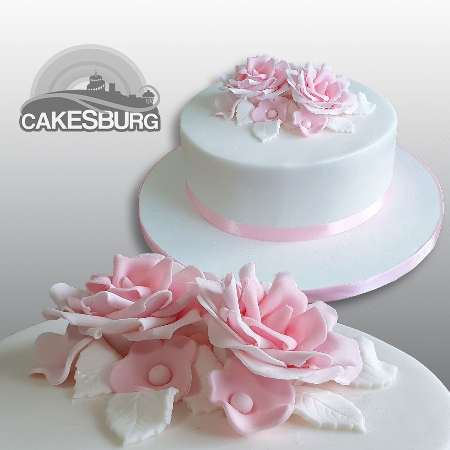 Pink Rose Cake #1