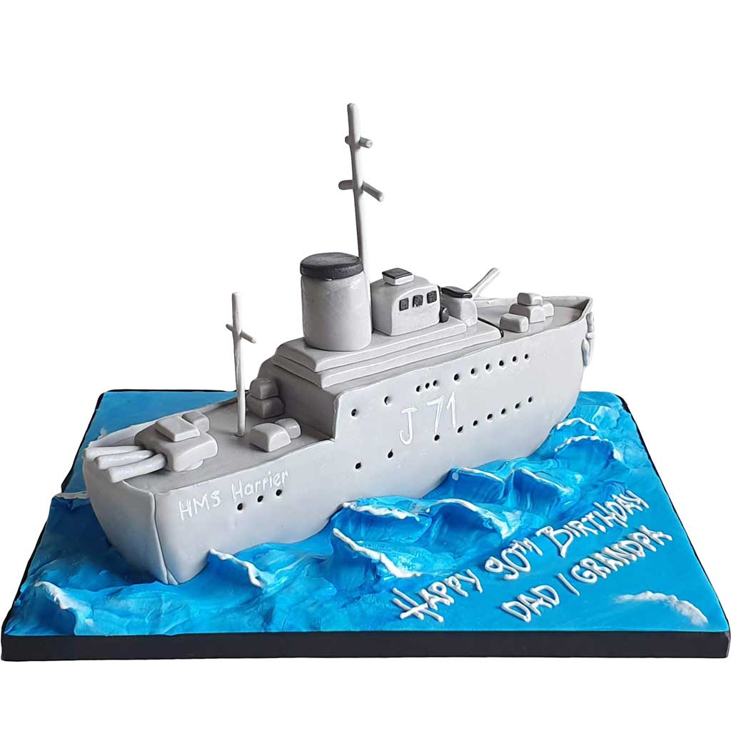 Royal Navy Warship Cake - [TOP SELLER]