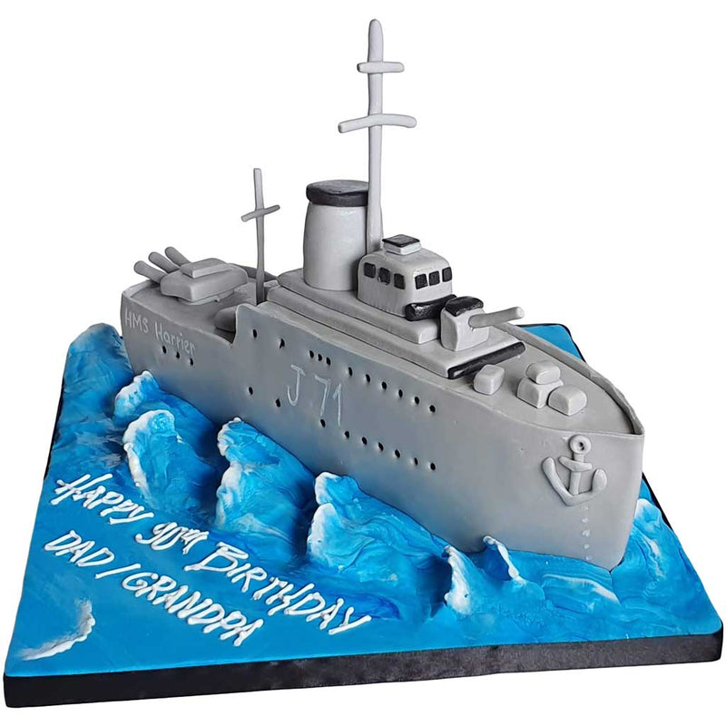 Royal Navy Warship Cake