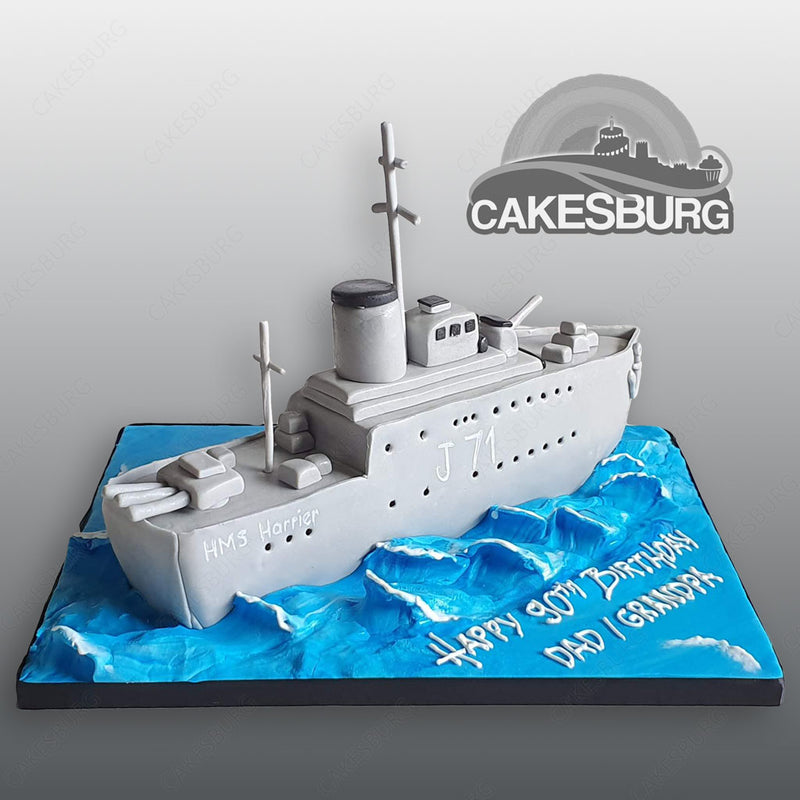 Royal Navy Warship Cake