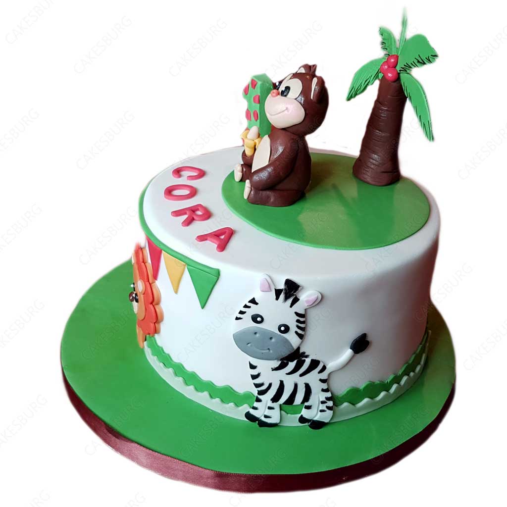 Safari Animals Cake #2