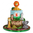 Safari Animals Cake