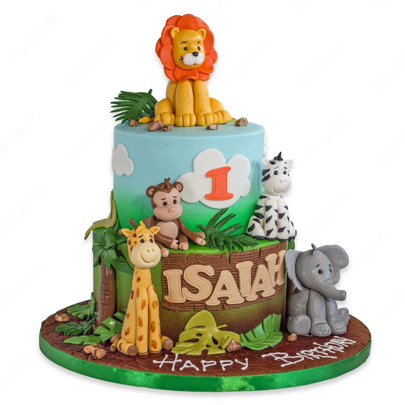Safari NAME CAKE TOPPER Safari First Birthday Cake Bunting. Safari Animals  1st, 2nd Birthday Decorations Safari Jungle Wild One Birthday - Etsy