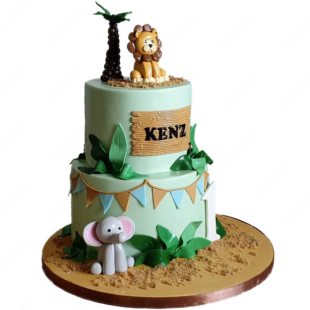 Safari Animals Cake #6