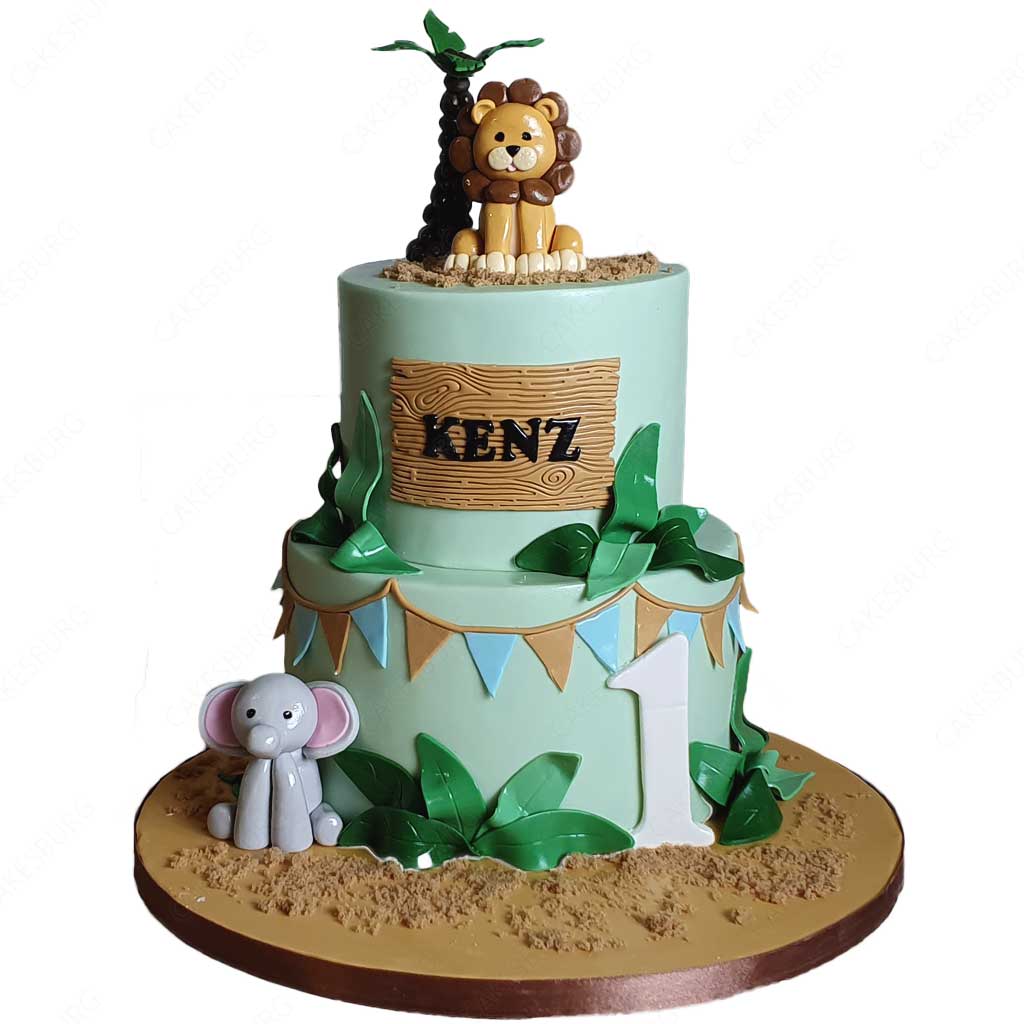 Safari Animals Cake #6