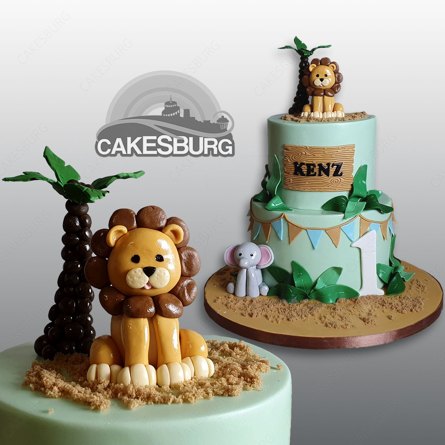 Safari Animals Cake #6