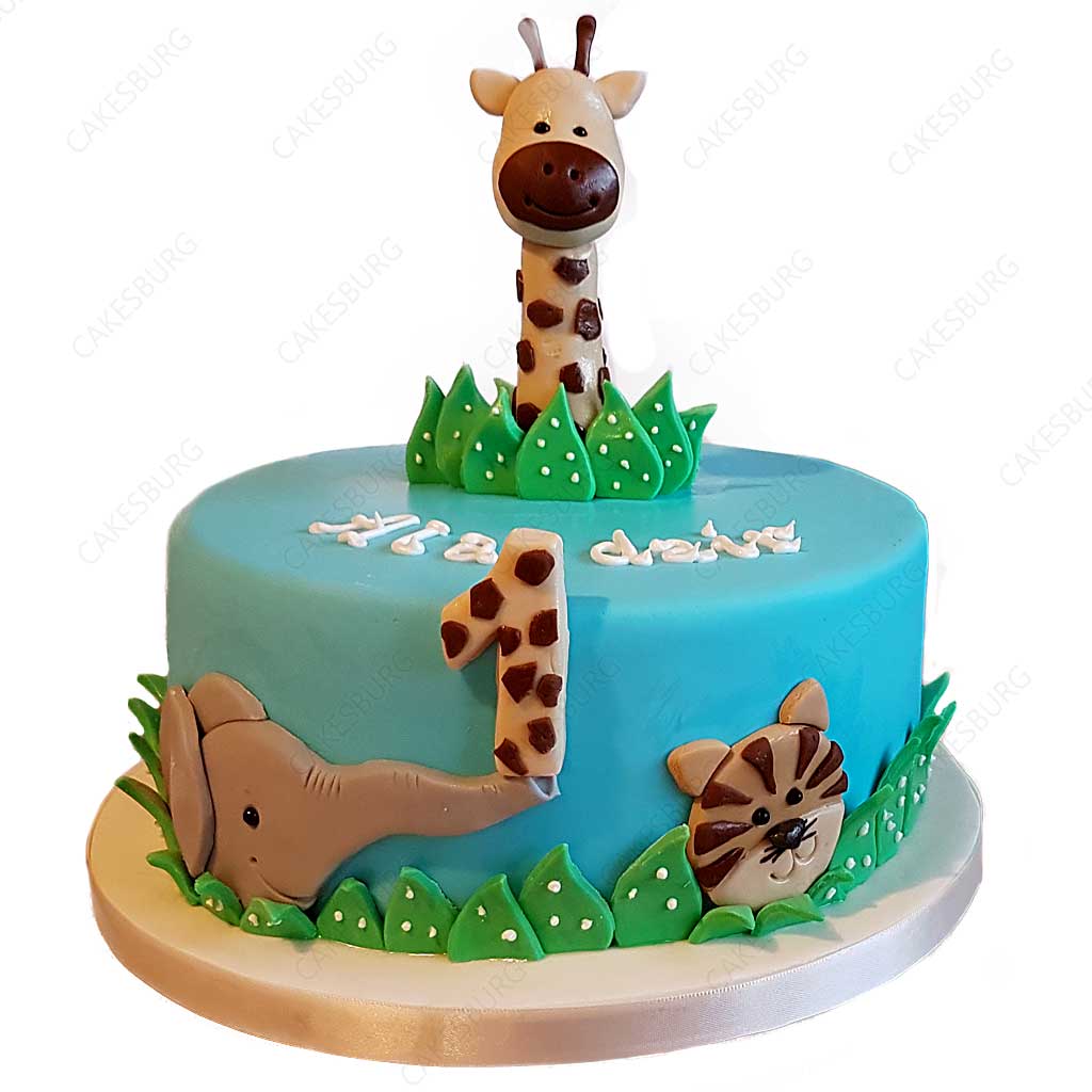 Safari Animals Cake #3