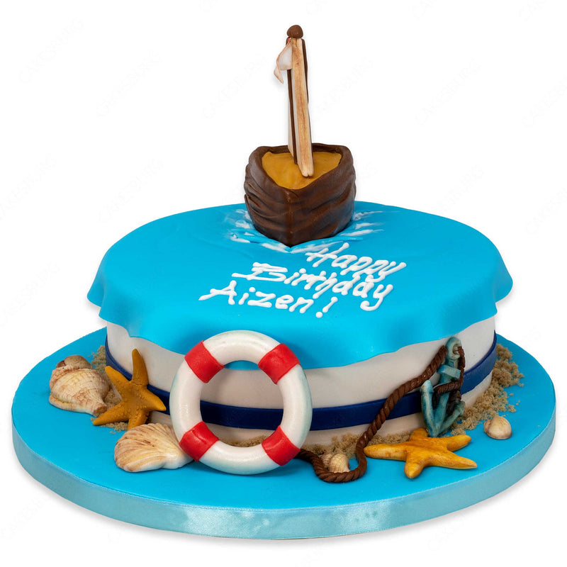 cakelava: William's 50th Birthday Fishing Boat Cake