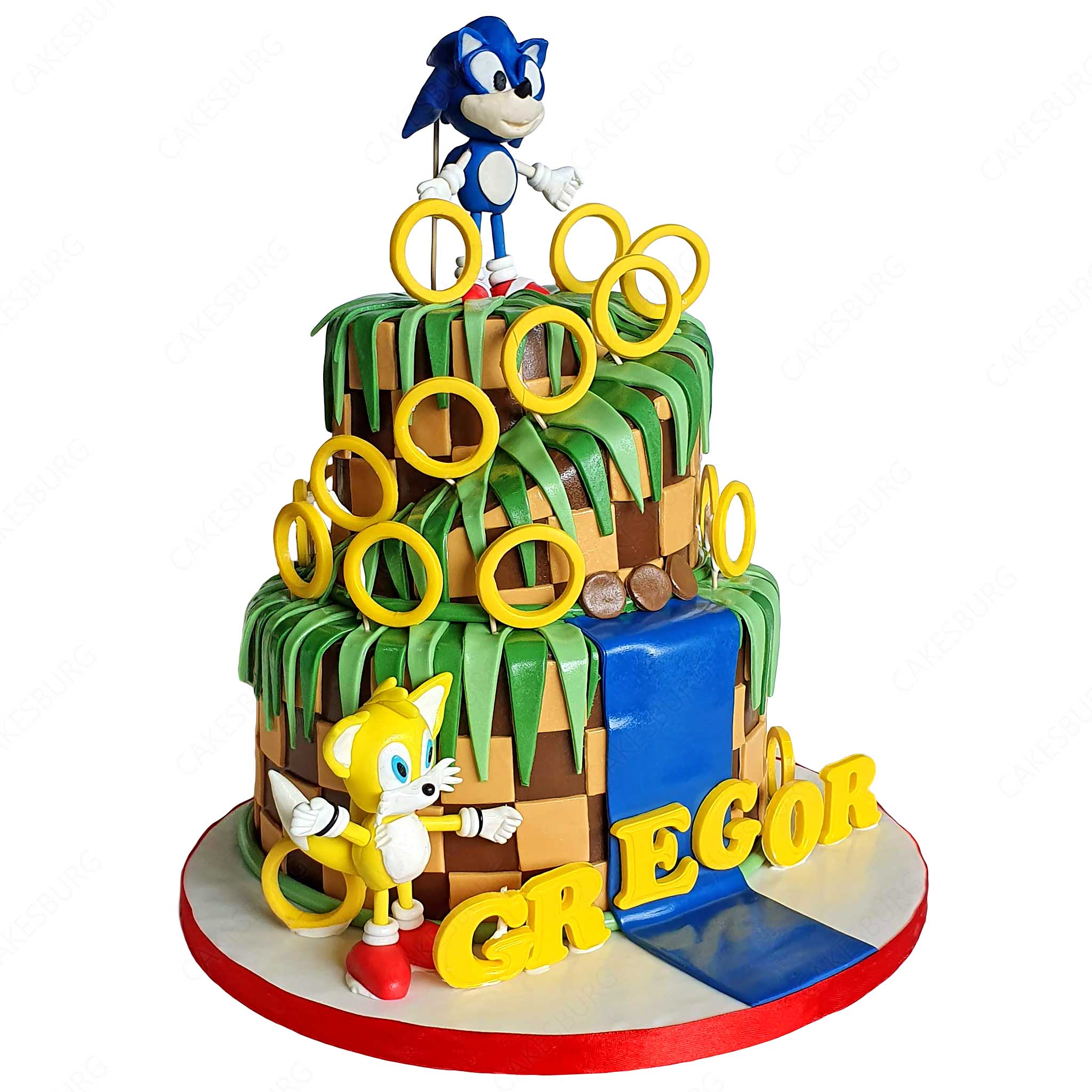 Sonic the Hedgehog & Tails Cake