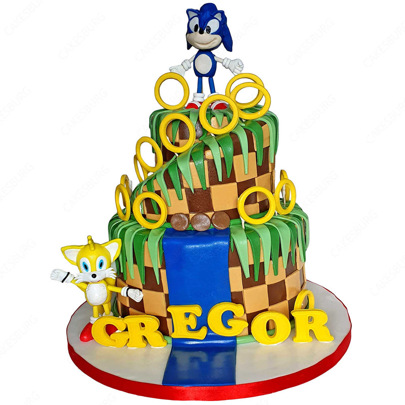 Sonic the Hedgehog & Tails Cake
