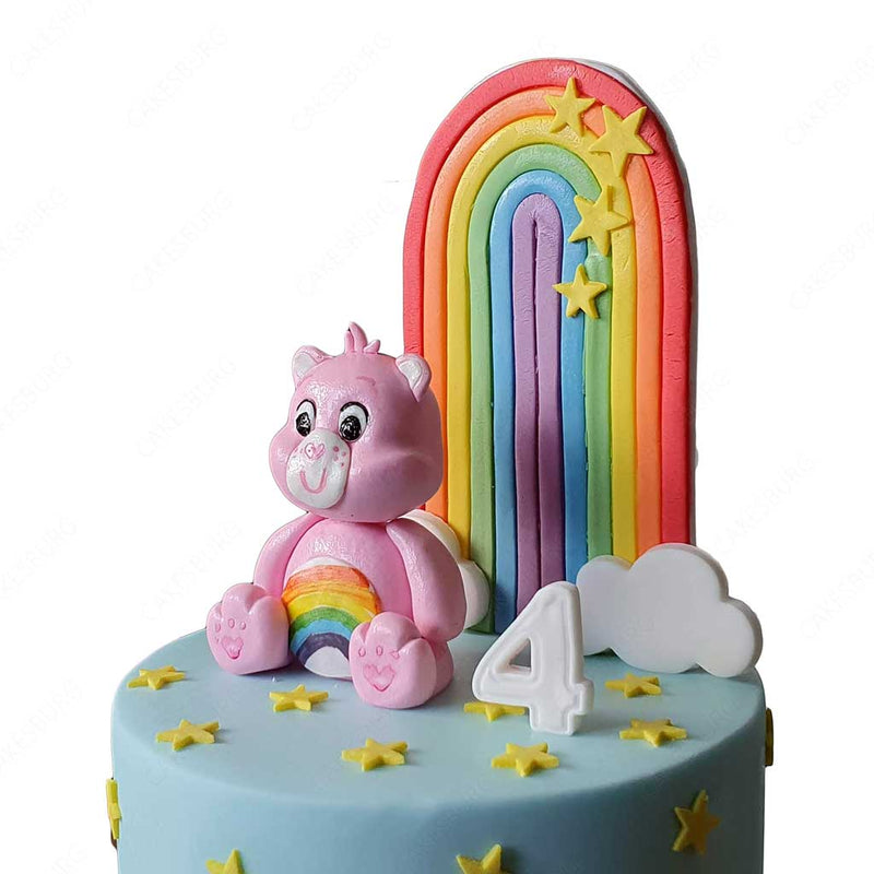 Teddy Bears & Balloons Custom 1st Birthday Cake – Blue Sheep Bake Shop