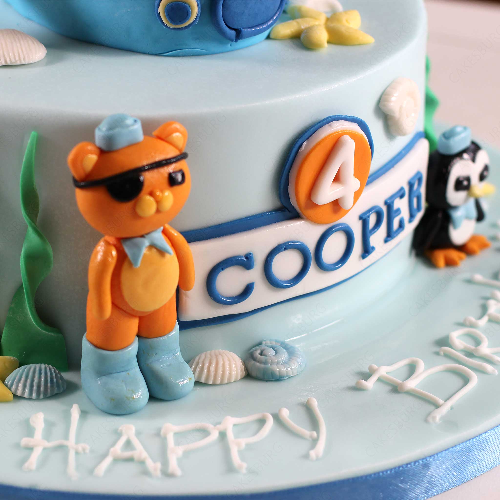 8Pcs / Set Octonauts Action Figures Toys Birthday Gift + Seabed animals  (24pcs) cake decoration toppers + 1PC Cake Decor Flag - AliExpress