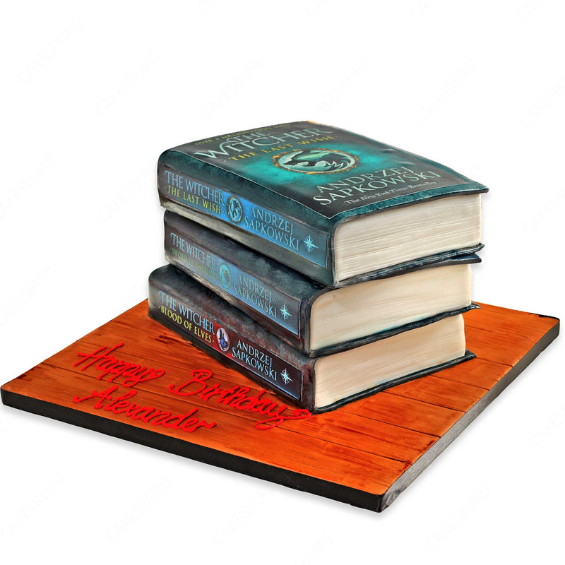 Stack Of The Witcher - Andrzej Sapkowski Novel Books Cake