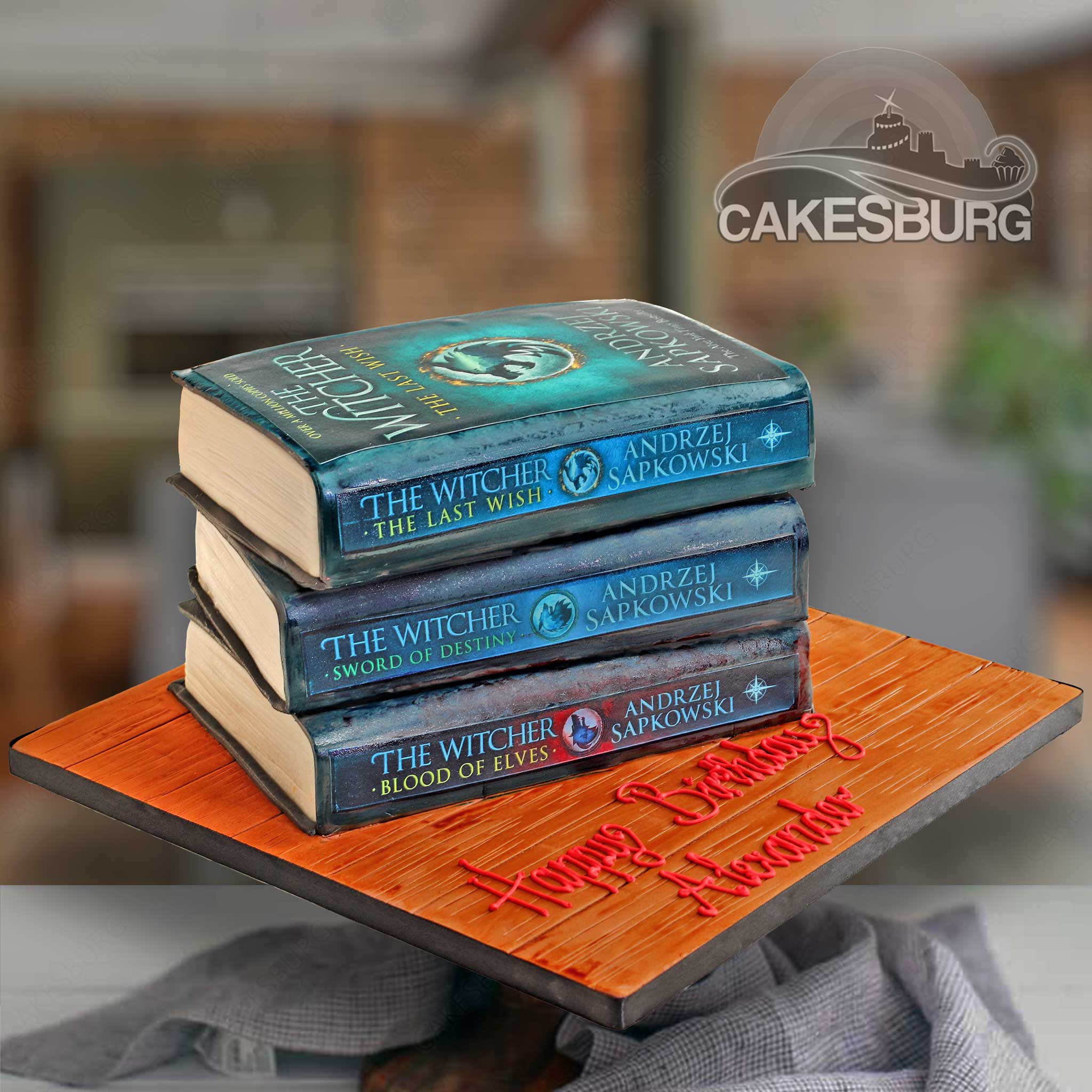 Stack Of The Witcher - Andrzej Sapkowski Novel Books Cake