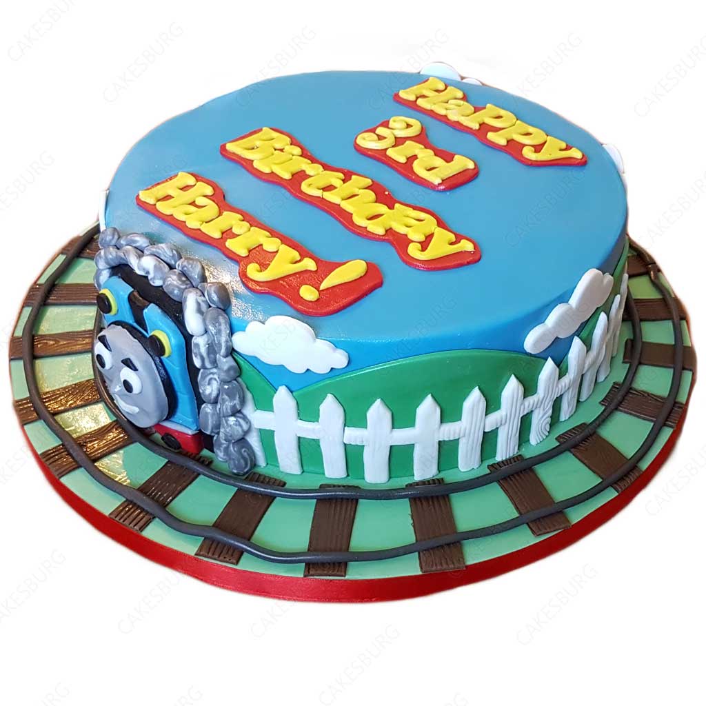 Delicious Cake Design - Another new Thomas the Tank Engine design, I love  this one :). This cake features a hand crafted sugar Thomas coming out of a  tunnel on the front