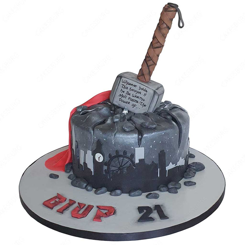 Thor Cake Design Images (Thor Birthday Cake Ideas) | Thor cake, Cake, Thor  birthday