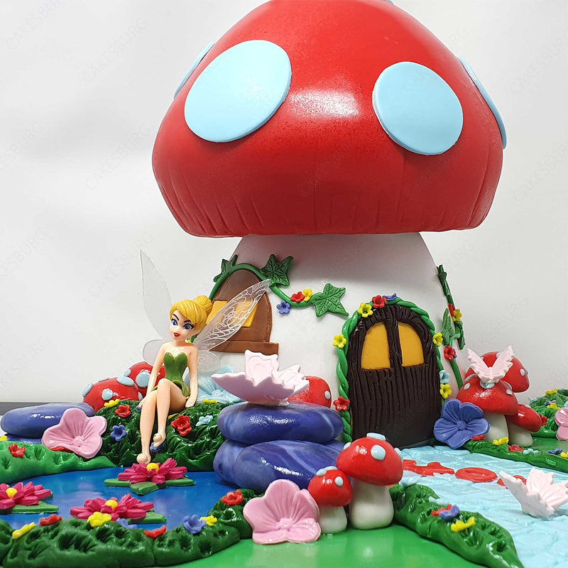 Tinker Bell Mushroom Cake