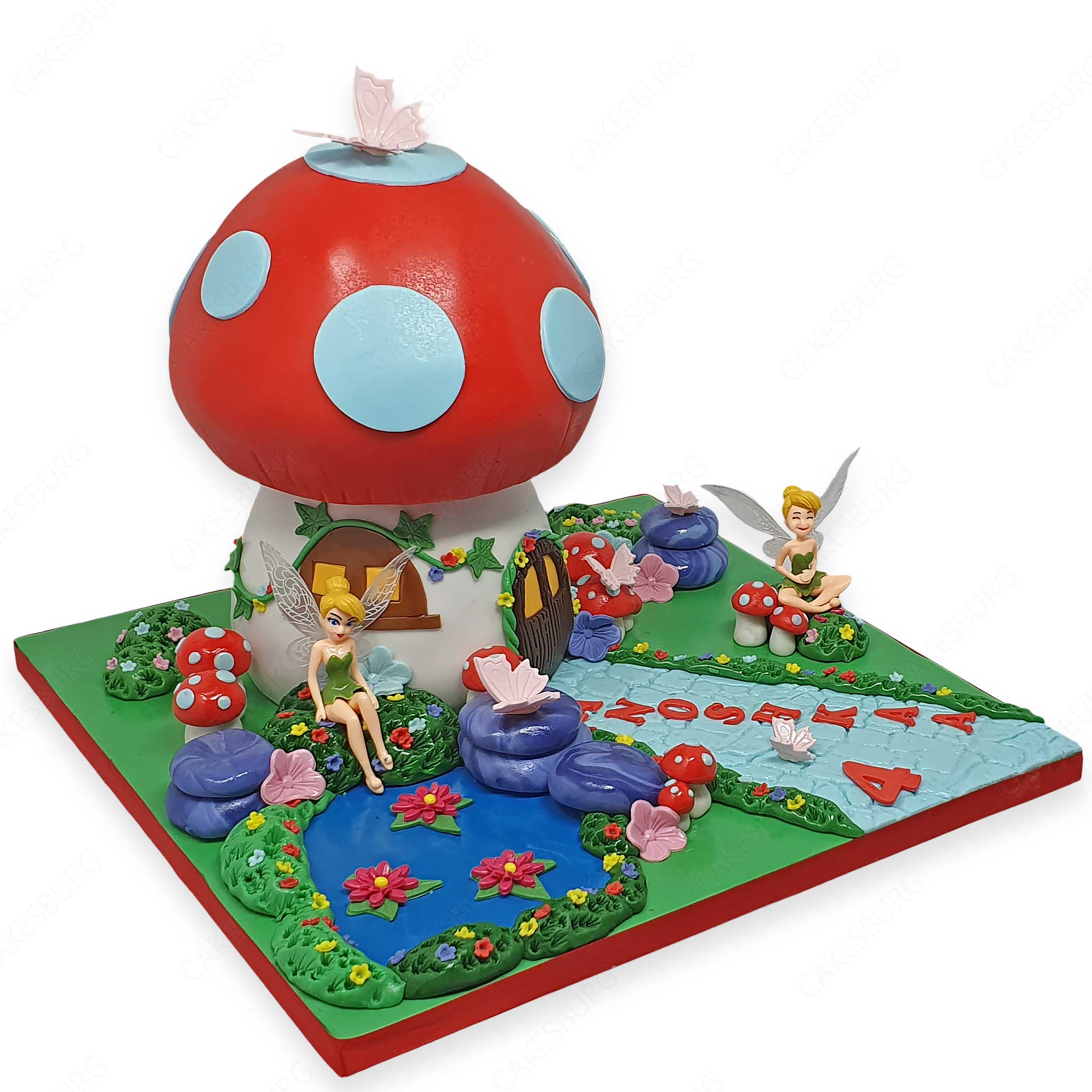 Tinker Bell Mushroom Cake