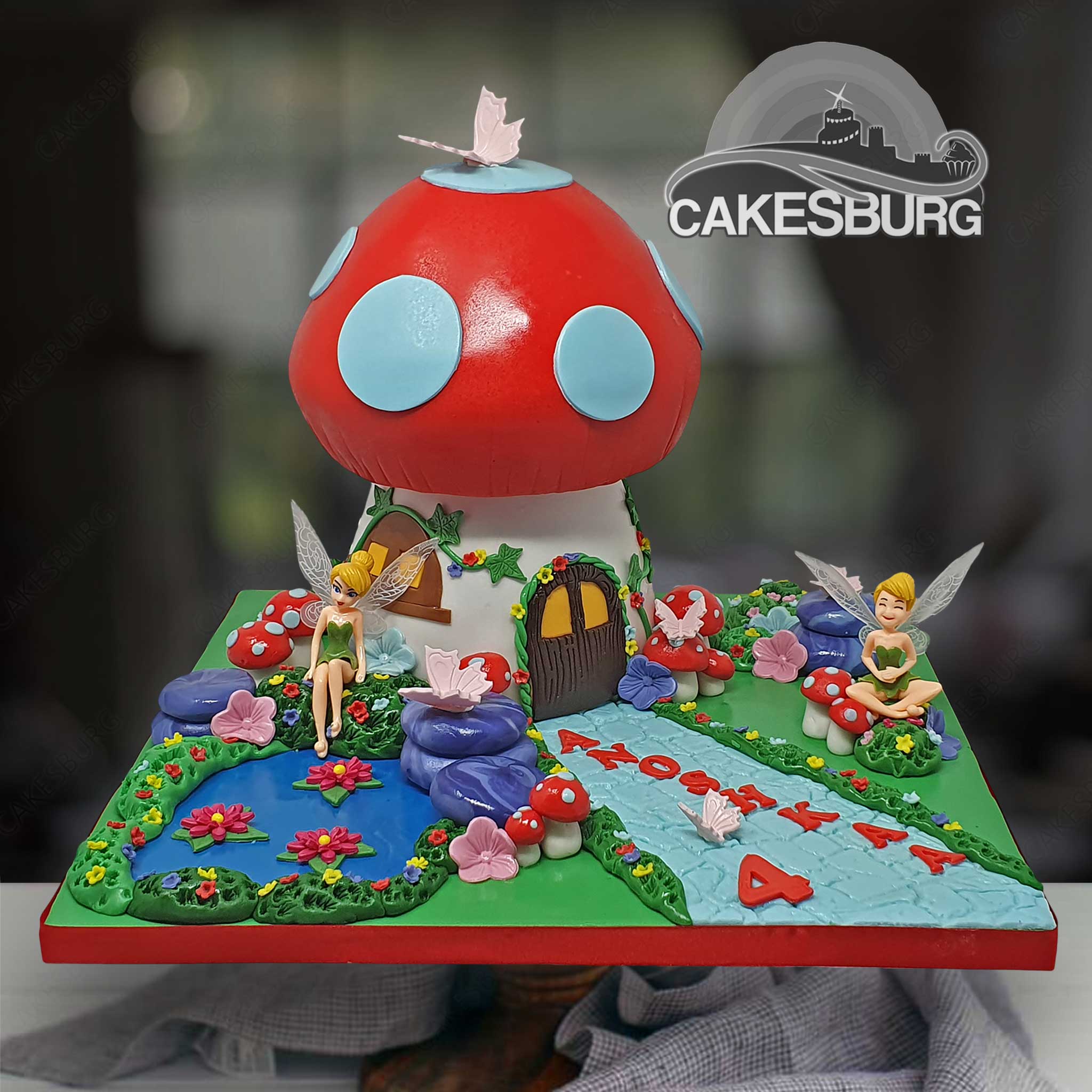 Tinker Bell Mushroom Cake