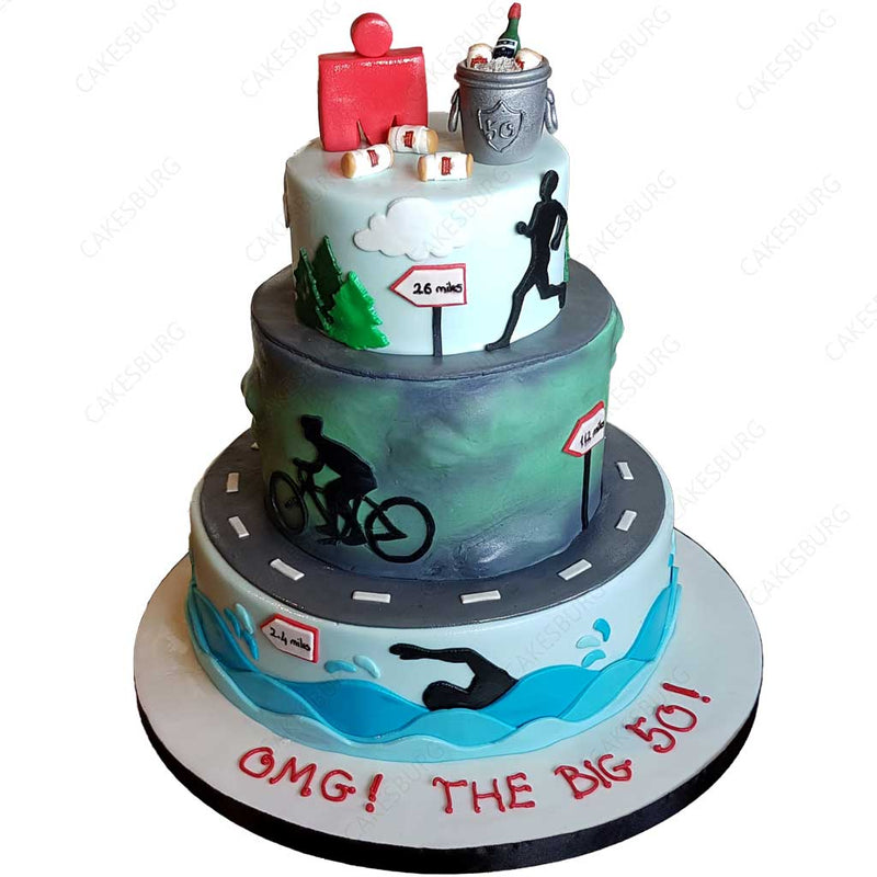 Ironman Triathlon Cake