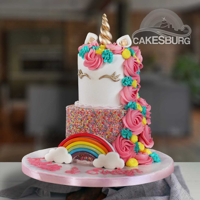 New Unicorn Acrylic Color Printing Birthday Cake Topper Clouds Rainbow  Baking Cake Topper For Kid Birthday Party Cake Decoration - Cake Decorating  Supplies - AliExpress