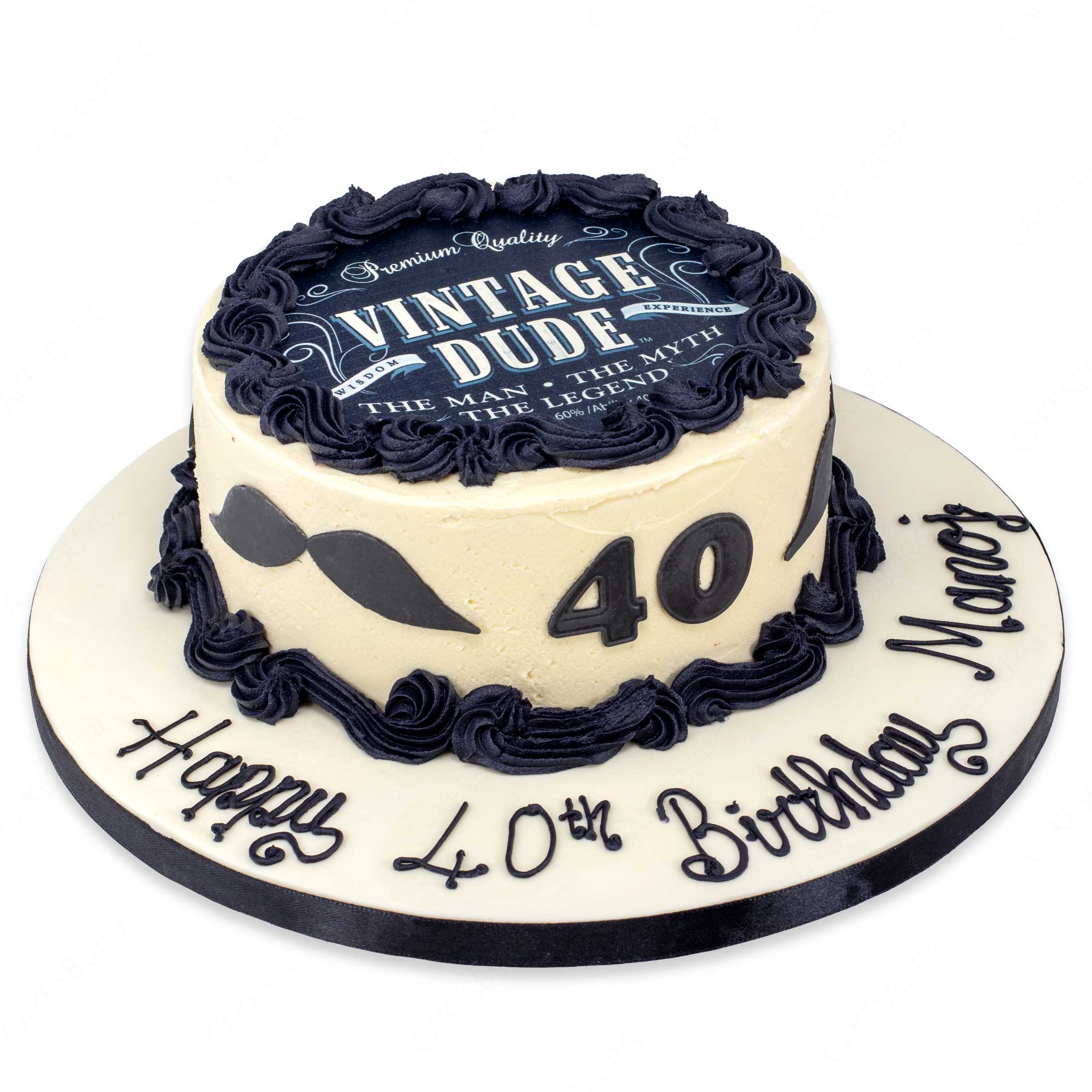Vintage Dude Cake