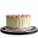 Yellow Buttercream Cake with Rainbow Sprinkles