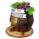 Aged to Perfection Wine Barrel Cake