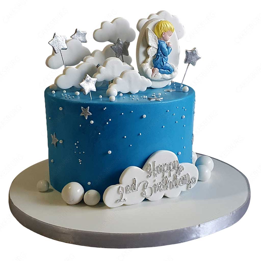 Christening Angel Cake - 1102 – Cakes and Memories Bakeshop