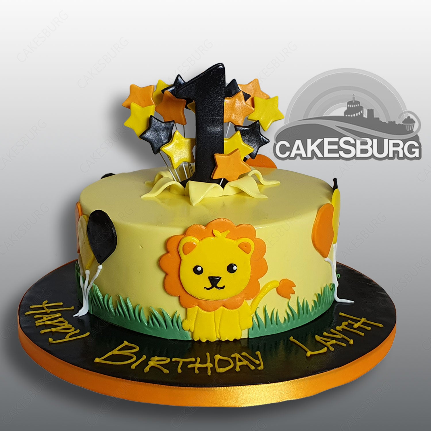 Baby Lion Safari Cake #2