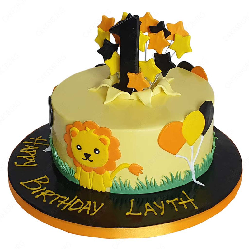 Baby Lion Safari Cake