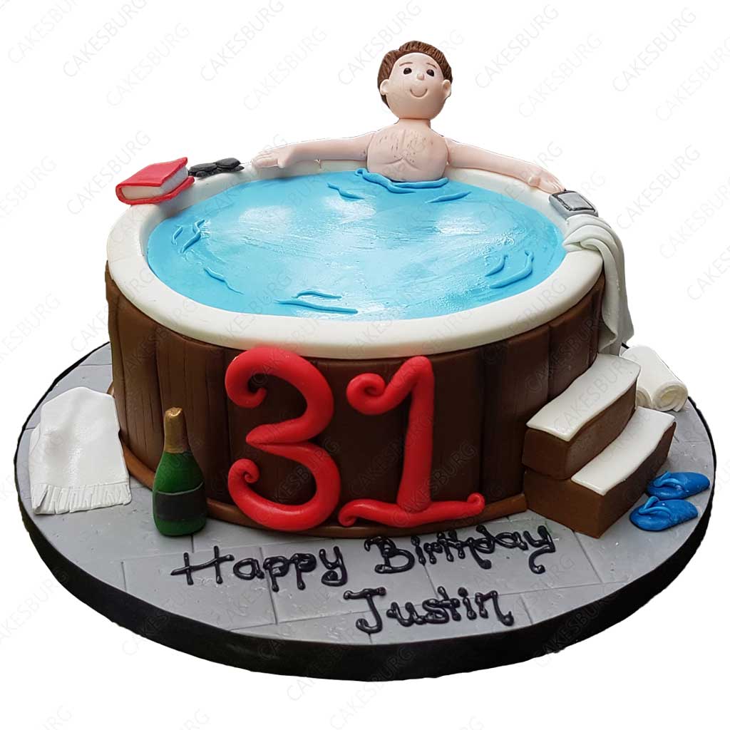 Outdoor Bath Tub Cake