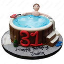 Outdoor Bath Tub Cake
