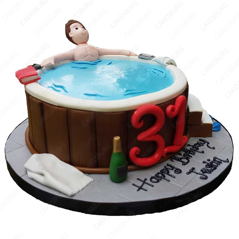 Outdoor Bath Tub Cake