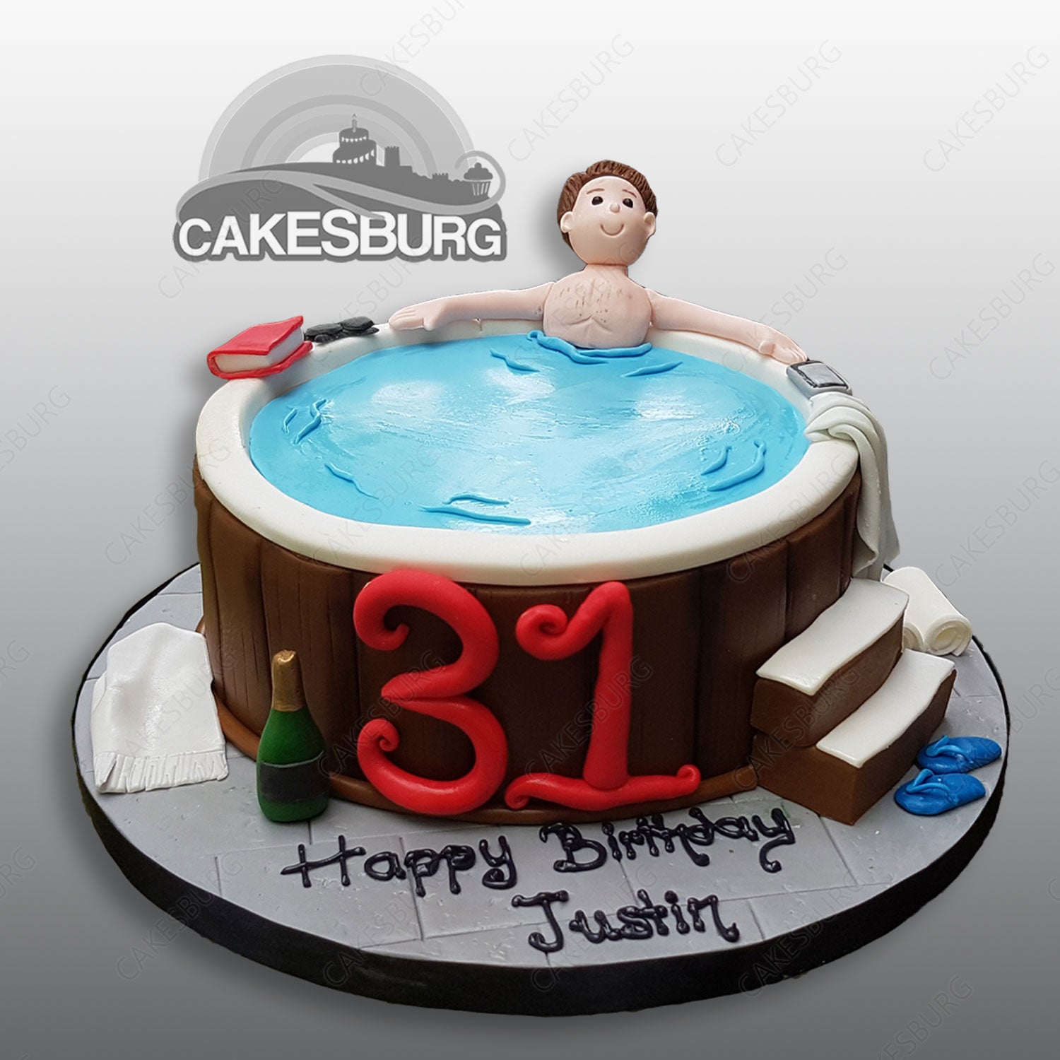 Outdoor Bath Tub Cake