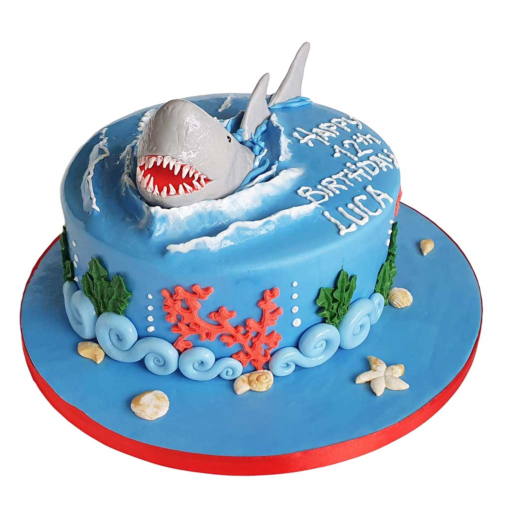 Big White Shark Cake