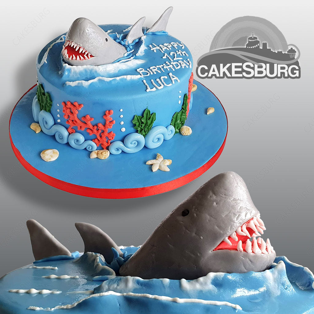 Big White Shark Cake