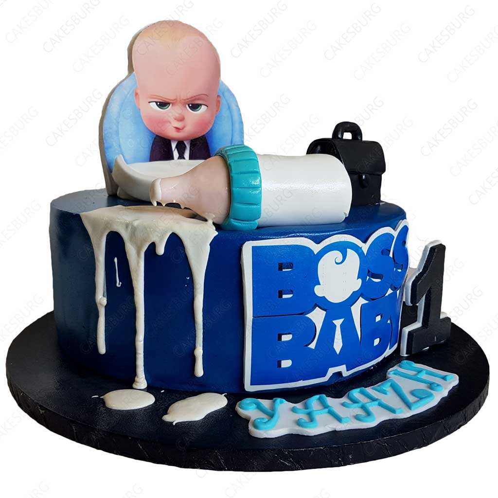 Boss Baby Three Tier First Birthday Cake - Cake Square Chennai | Cake Shop  in Chennai