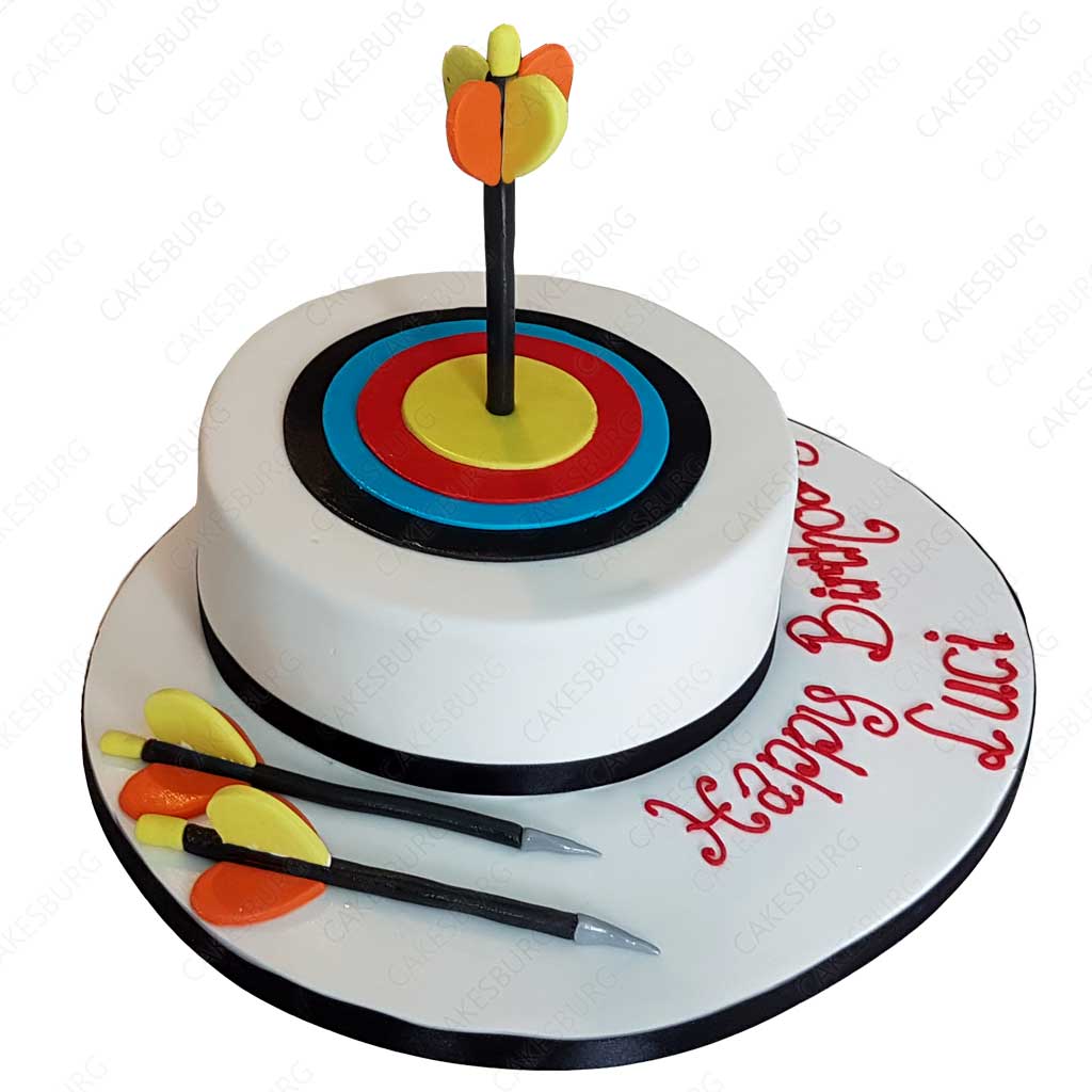 Bull's Eye Archery Cake