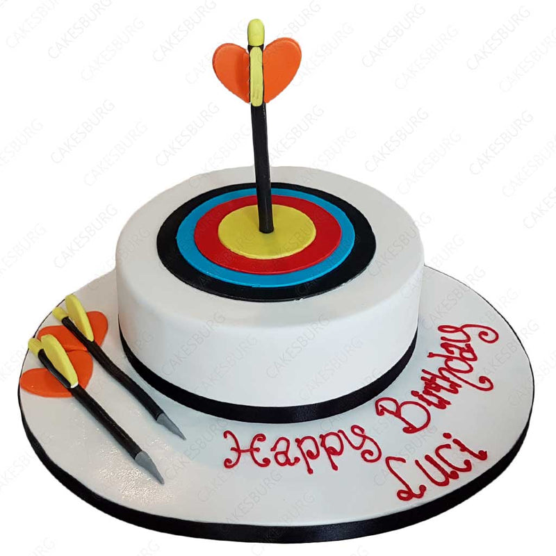 Bull's Eye Archery Cake